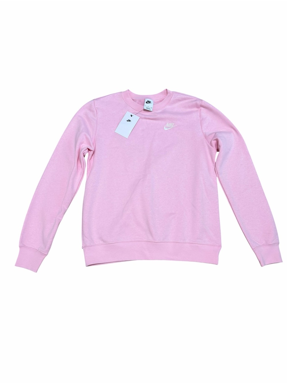 NWT Nike Sportswear Club‎ Fleece Crewneck Sweatshirt | Light Pink | Small